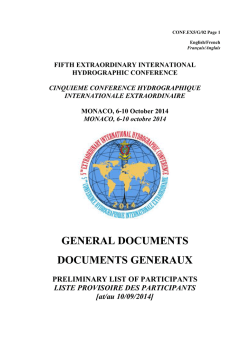 GENERAL DOCUMENTS DOCUMENTS GENERAUX