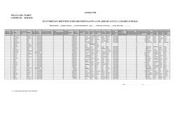 annex n&deg;01 wilaya de: tiaret commune: sebaine etat portant