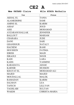 Ann&eacute;e scolaire 2008-2009