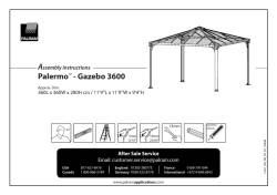 Pavillon Palermo 3600 - Montageanleitung