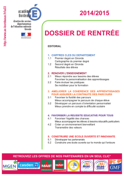 Le dossier complet - Académie de Bordeaux