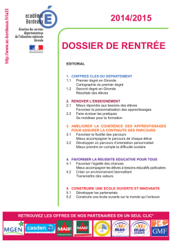 Le dossier complet - Acad&eacute;mie de Bordeaux