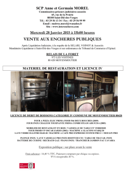Informations sur la vente (PDF)