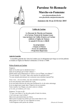 Paroisse St-Remacle - Doyenn&eacute; de Marche-en