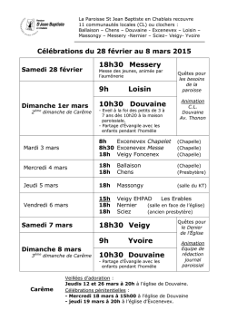 Paroisse Saint - Paroisse catholique St Jean Baptiste en Chablais