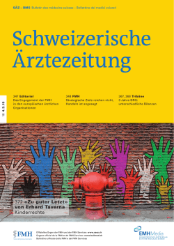 Schweizerische &Auml;rztezeitung 10/2015