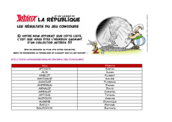 Retrouvez la liste des gagnants du jeu concours organis&eacute; du 2 au