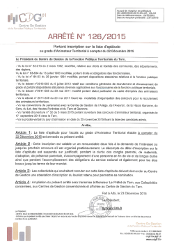 " Date de r&eacute;ception pr&eacute;fecture : 23/12/2015