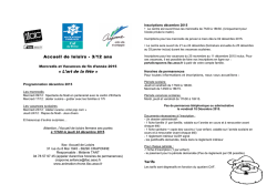 T&eacute;l&eacute;charger la plaquette des vacances de No&euml;l.