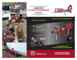 LABKHOE - Mini excavatrice remorquable