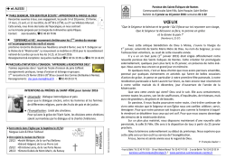 Dernier bulletin - Paroisse des Saints Ev&ecirc;ques de Nantes