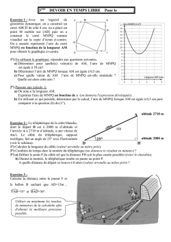 3&egrave;me DEVOIR EN TEMPS LIBRE Pour le
