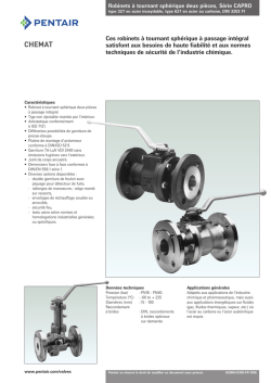 Chemat Ball Valves, Model 327/627, Capro