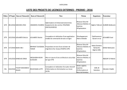 Licence Externe