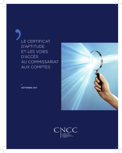 Guide des voies d`acces au CAC