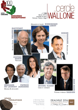 D&icirc;ner th&eacute;matique Dominique Leroy DiDierh amann Justine henin ph