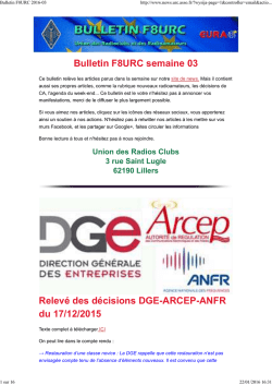 Bulletin F8URC 2016-03