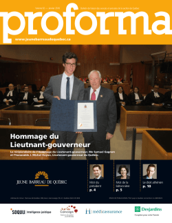 Proforma Janvier-16 - Barreau de Qu&eacute;bec
