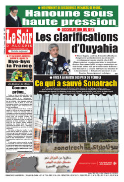 PAGE GABARIT - Le Soir d`Alg&eacute;rie