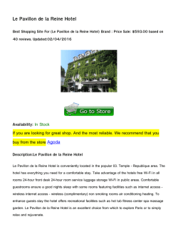 Le Pavillon de la Reine Hotel