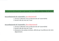 Déclaration d`achat (pour les professionnels)