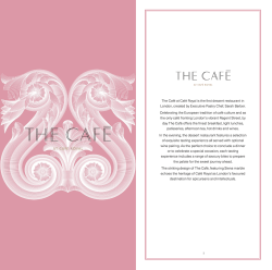 The Café at Café Royal is the first dessert