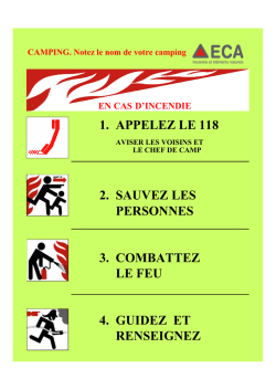 Consignes pour campings