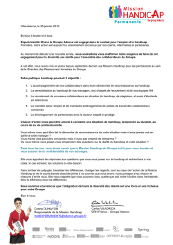 Depuis bient&ocirc;t 30 ans, le groupe Adecco est engag&eacute; dans le combat