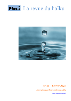 La revue du ha&iuml;ku