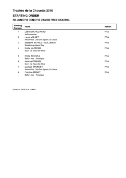 Ordre de passage R3