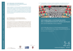 mai 2016 les faiblesses contemporaines de la repr&eacute;sentation