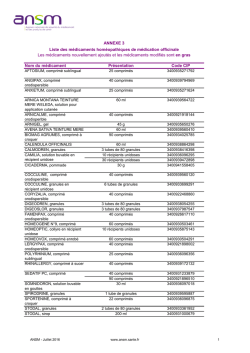 Annexe-3 Liste des médicaments homéopathiques de