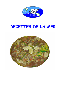 Recettes de la mer par le Fare Tautai