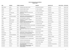 Liste des pharmaciens propri&eacute;taires &Eacute;lection 2014