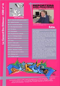 &Eacute;dito Le C a na rd D es D &eacute;ten u s - C D D n&deg; 12