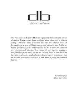 The wine cellar at db Bistro Moderne represents the bounty and