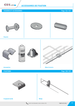 ACCESSOIRES DE FIXATION