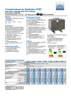 Transformateurs de distribution HT/BT