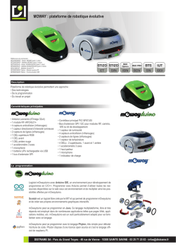 MOWAY : plateforme de robotique &eacute;volutive