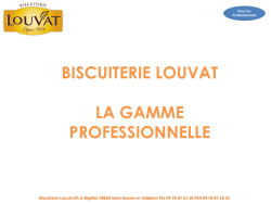 Diapositive 1 - Biscuiterie Louvat