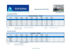 Shipping in the South Pacific