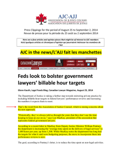 Press Monitoring August 25 to September 2, 2014