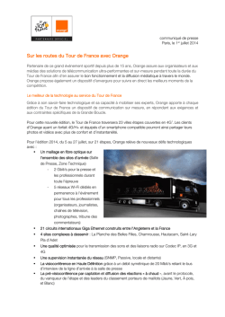 communiqu&eacute; de presse