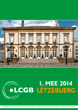 1. mee 2014 l&euml;tzebuerg