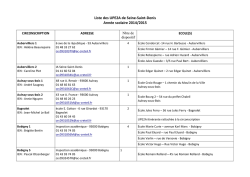Liste des UPE2A de Seine-‐Saint-‐Denis Année scolaire 2014/2015
