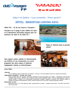 Modele programme organis&eacute; par club voyages fp