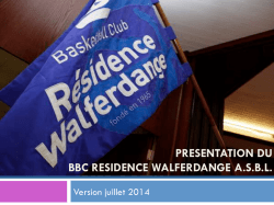 presentation du bbc residence walferdange asbl