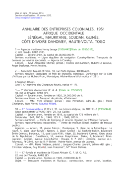 Annuaire des entreprises coloniales 1951