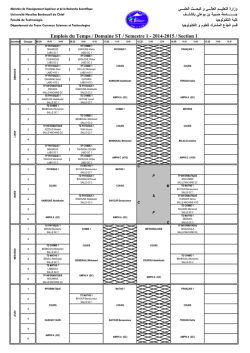 Section 1 - Universit&eacute; Hassiba Benbouali de Chlef
