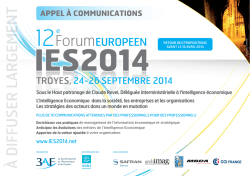 CFP PAGE1.4.ai - Forum Européen IES 2014